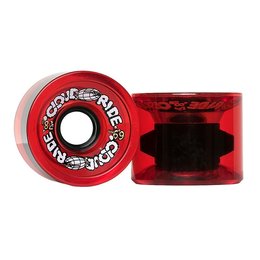 Cloud Ride Cruisers Clear Red Wheels 69mm 78a