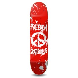 Freedom Skateboards "Peace Paint" Deck red 7.75"