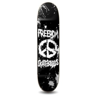 Freedom Skateboards "Peace Paint" Deck black 8"