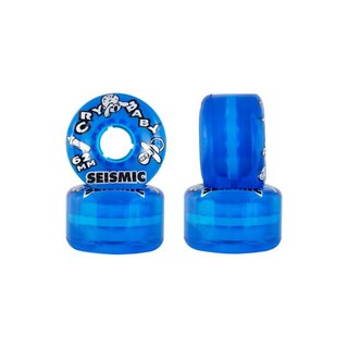 Seismic Cry Baby Wheels 62mm 82a Crystal Clear Blue
