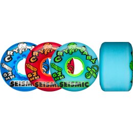Seismic Cry Baby Wheels 62mm 82a Crystal Clear Blue