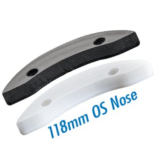 Seismic SKID PLATES 118mm Old School Nose White