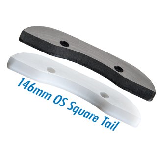 Seismic SKID PLATES 146mm Old School Square Tail White